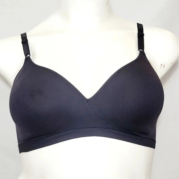 XS X-SMALL Hanes HC81 Comfort Flex Fit WireFree Bra Black NWT - Picture 1 of 4